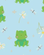 Soft Bamboo Baby Romper Leaping Frog Design Eco-Friendly Gentle Viscose Comfort