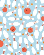 Bamboo Viscose Baby Romper Soft Eco-Friendly Breathable Double Zipper Bowling Ball Pins Design