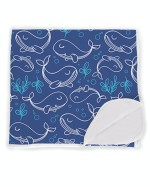 Cartoon Whale Pattern Kid Bedding Set