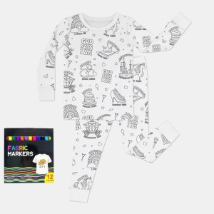 All Colorable Bamboo Two-Piece Long Sleeve Pajama Set