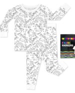 All Colorable Bamboo Two-Piece Long Sleeve Pajama Set