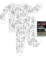 All Colorable Bamboo Two-Piece Long Sleeve Pajama Set