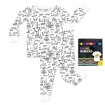 All Colorable Bamboo Two-Piece Long Sleeve Pajama Set