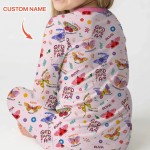 Custom Name God Says I Am Butterfly Bamboo Two-Piece Long Sleeve Pajama Set