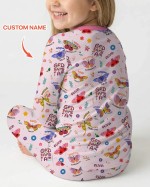 Custom Name God Says I Am Butterfly Bamboo Two-Piece Long Sleeve Pajama Set