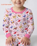 Custom Name God Says I Am Butterfly Bamboo Two-Piece Long Sleeve Pajama Set