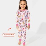 Custom Name God Says I Am Butterfly Bamboo Two-Piece Long Sleeve Pajama Set