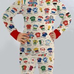 2026 Soccer World Jersey Flag Bamboo Two-Piece Long Sleeve Pajama Set