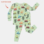 Custom Name God Says I Am Boy Bamboo Two-Piece Long Sleeve Pajama Set