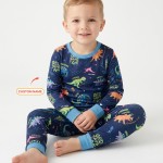 Custom Name God Says I Am Dinosaur Bamboo Two-Piece Long Sleeve Pajama Set