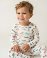 Gone Fishing Bamboo Two-Piece Pajama Set
