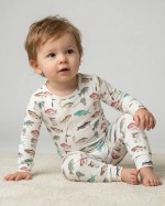 Gone Fishing Bamboo Two-Piece Pajama Set