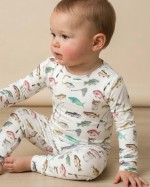 Gone Fishing Bamboo Two-Piece Pajama Set