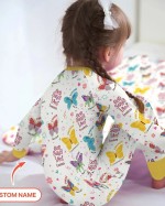 Custom Name God Says I Am Girl Bamboo Two-Piece Long Sleeve Pajama Set