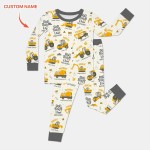 Custom Name God Says I Am Boy Bamboo Two-Piece Long Sleeve Pajama Set