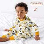 Custom Name God Says I Am Boy Bamboo Two-Piece Long Sleeve Pajama Set