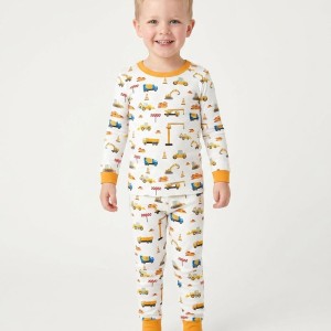 Construction Bamboo Two-Piece Pajama Set