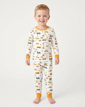 Construction Bamboo Two-Piece Pajama Set