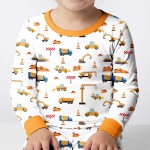 Construction Bamboo Two-Piece Pajama Set