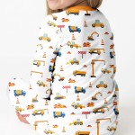 Construction Bamboo Two-Piece Pajama Set