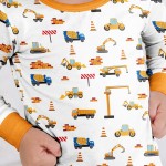 Construction Bamboo Two-Piece Pajama Set