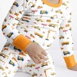 Construction Bamboo Two-Piece Pajama Set