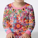 Rainbow Blooms Bamboo Two-Piece Pajama Set