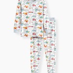 Airplanes And Helicopters Bamboo Two-Piece Pajama Set
