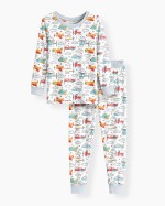 Airplanes And Helicopters Bamboo Two-Piece Pajama Set