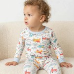 Airplanes And Helicopters Bamboo Two-Piece Pajama Set