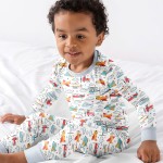 Airplanes And Helicopters Bamboo Two-Piece Pajama Set