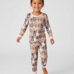 Cheeky Tails Bamboo Two-Piece Long Sleeve Pajama Set