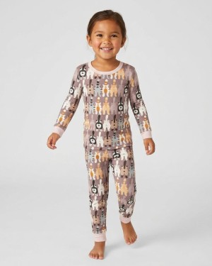 Cheeky Tails Bamboo Two-Piece Long Sleeve Pajama Set