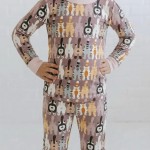 Cheeky Tails Bamboo Two-Piece Long Sleeve Pajama Set