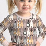 Cheeky Tails Bamboo Two-Piece Long Sleeve Pajama Set