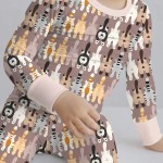Cheeky Tails Bamboo Two-Piece Long Sleeve Pajama Set