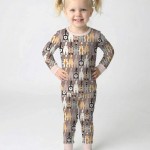 Cheeky Tails Bamboo Two-Piece Long Sleeve Pajama Set