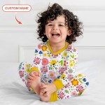 Custom Name I Am A Child Of God Girl Bamboo Two-Piece Long Sleeve Pajama Set