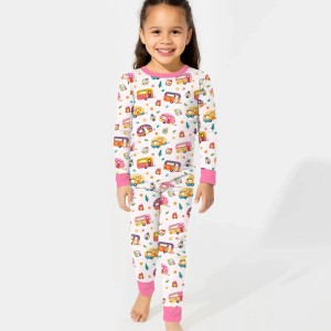 Happy Little Camper Bamboo Two-Piece Long Sleeve Pajama Set