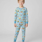 Happy Little Camper Bamboo Two-Piece Long Sleeve Pajama Set