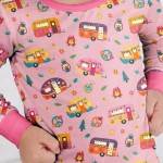 Happy Little Camper Bamboo Two-Piece Long Sleeve Pajama Set