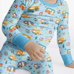 Happy Little Camper Bamboo Two-Piece Long Sleeve Pajama Set
