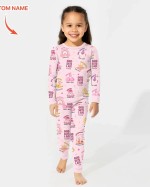 Custom Name God Says I Am Girl Long Sleeve Pajama Set