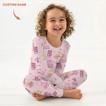 Custom Name God Says I Am Girl Long Sleeve Pajama Set