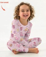 Custom Name God Says I Am Girl Long Sleeve Pajama Set