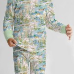 Watercolor Mallard Duck Bamboo Two-Piece Long Sleeve Pajama Set