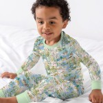 Watercolor Mallard Duck Bamboo Two-Piece Long Sleeve Pajama Set