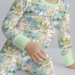 Watercolor Mallard Duck Bamboo Two-Piece Long Sleeve Pajama Set