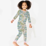 Watercolor Mallard Duck Bamboo Two-Piece Long Sleeve Pajama Set