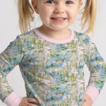 Watercolor Mallard Duck Bamboo Two-Piece Long Sleeve Pajama Set